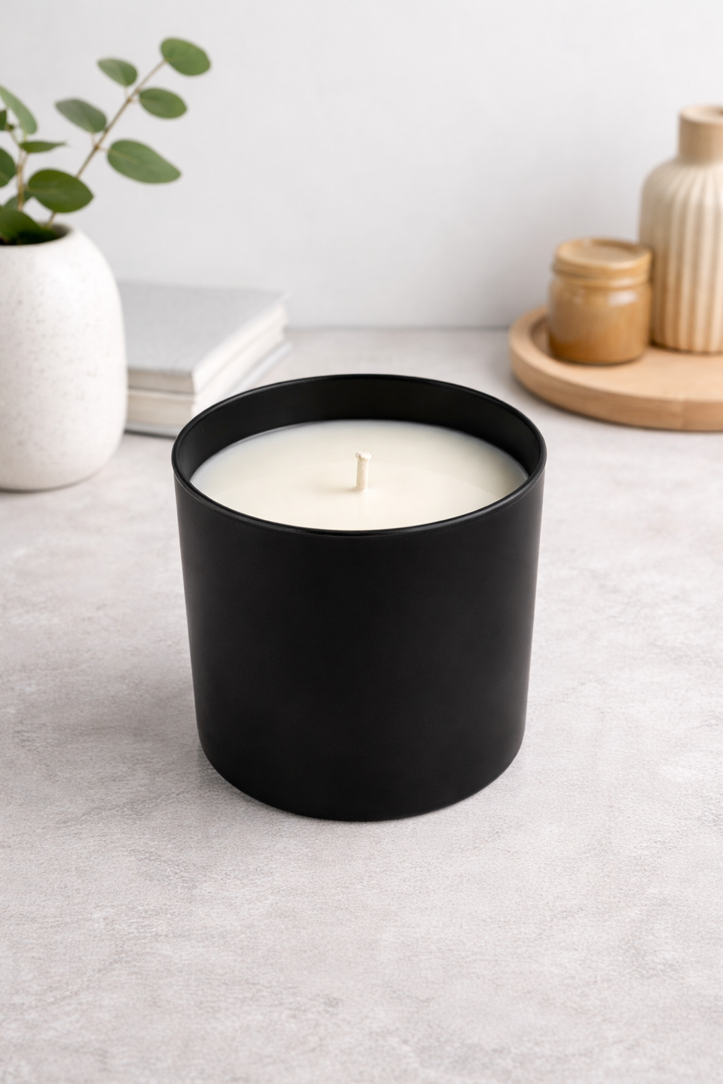Black Tumbler Candle